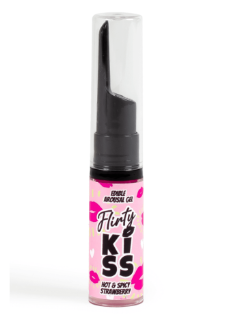 Gels pour Sexe Oral Fraise & Menthe  Flirty Kiss 2×8 gr Secret Play